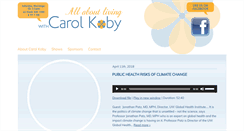 Desktop Screenshot of carolkobyradio.com